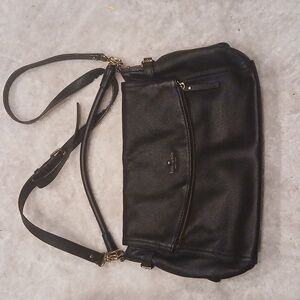 Kate Spade NY Black Pebbled leather Cobble Hill Little Minka
